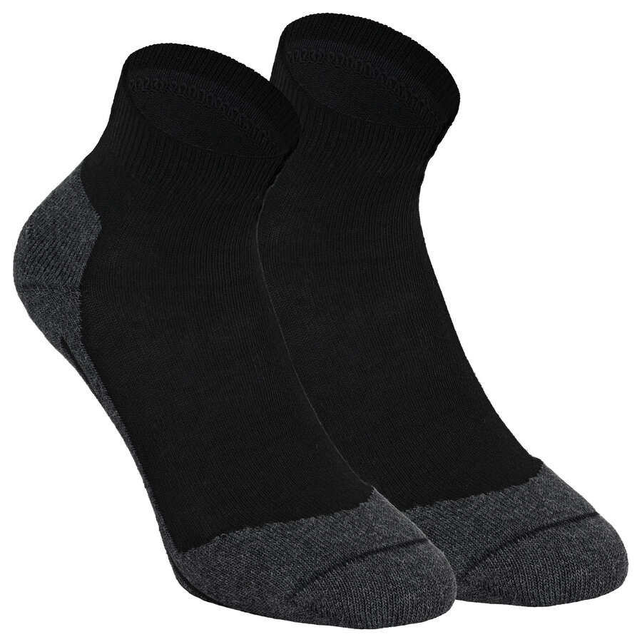 Sport Sneaker Kurzsocken Silberionen Frottee Fußbett Made in Germany schwarz