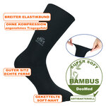 Gesundheits-Bambussocken DeoMed schwarz - 11