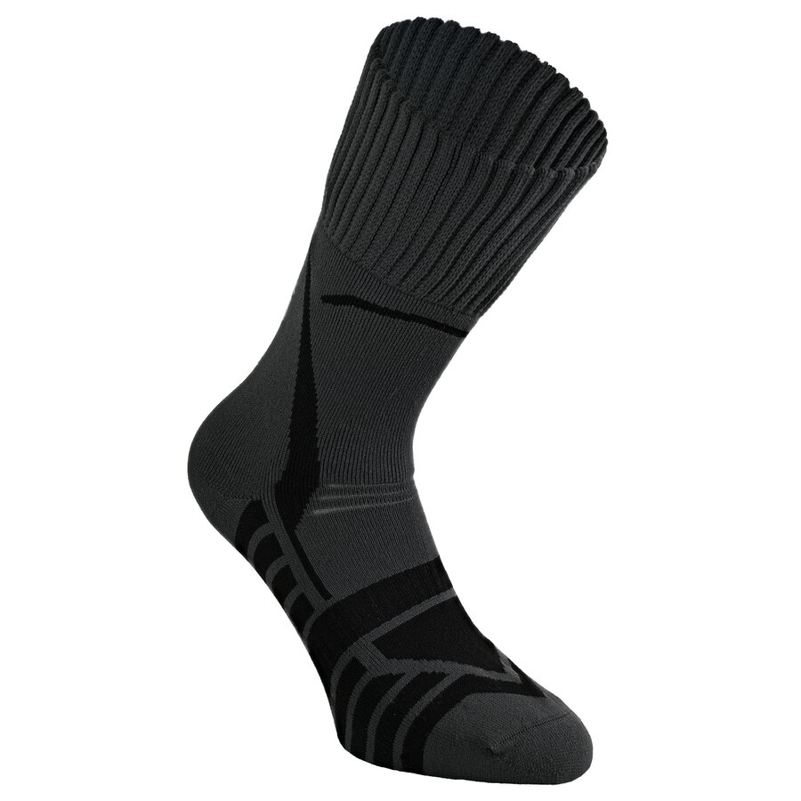 Diabetiker Trekking Wandersocken mit Silber dunkelgrau - 11