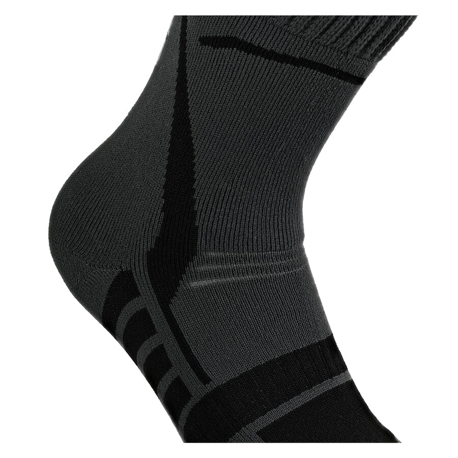 Diabetiker Trekking Wandersocken mit Silber dunkelgrau - 10