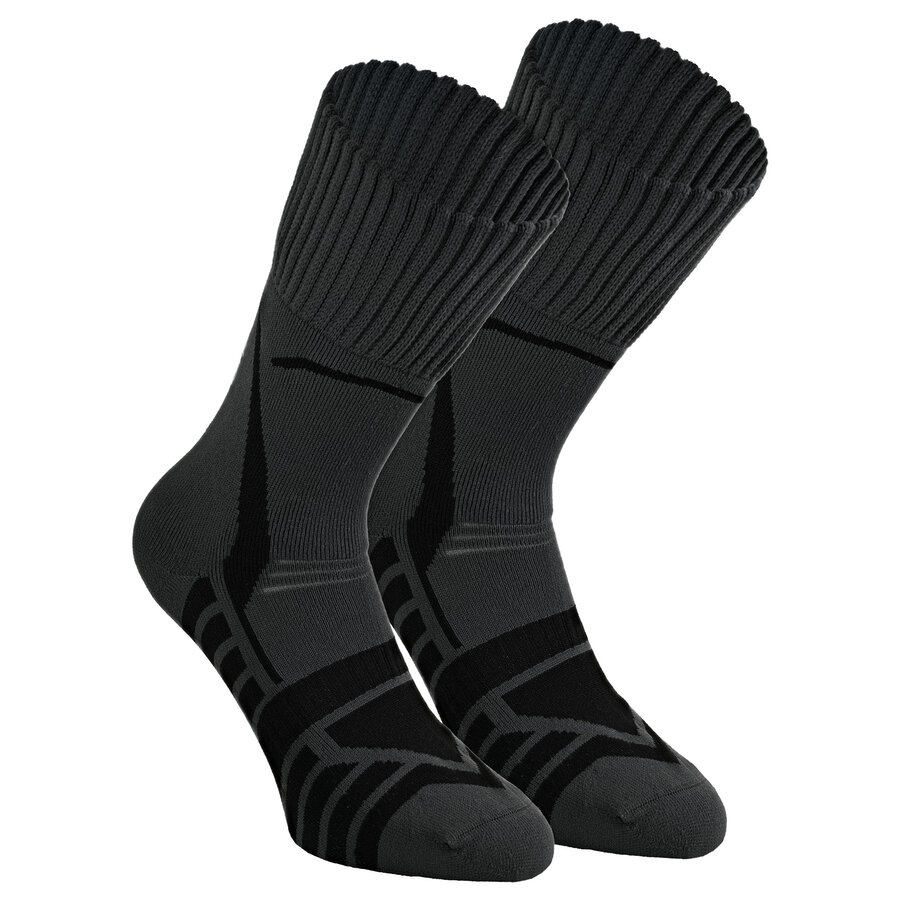 Diabetiker Trekking Wandersocken Deodorant Silberionen dunkelgrau