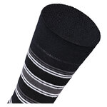 Bio-Baumwolle Socken Streifen Muster schwarz Apollo - 28