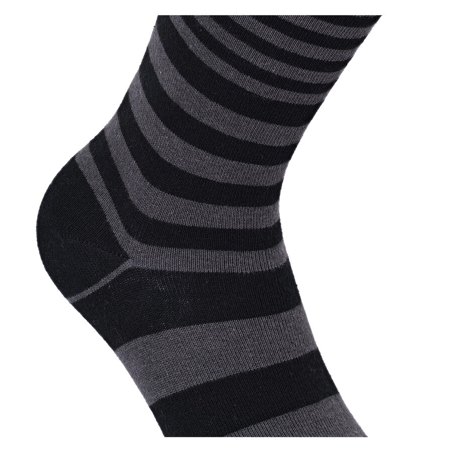 Baumwoll-Socken Streifen Muster schwarz Apollo - 6