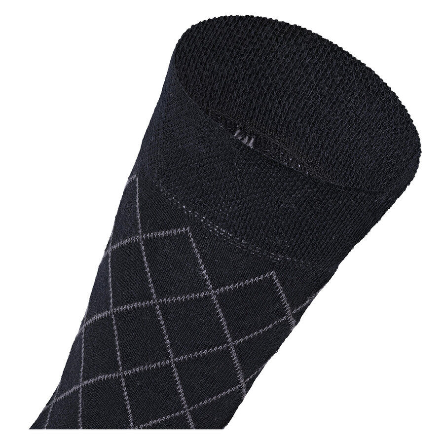 Baumwoll-Socken Streifen Muster schwarz Apollo - 5