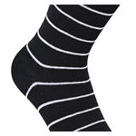 Bio-Baumwolle Socken Streifen Muster schwarz Apollo - 18