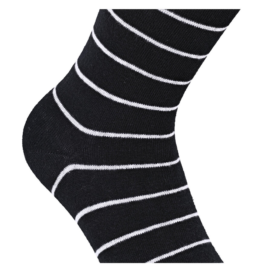 Baumwoll-Socken Streifen Muster schwarz Apollo - 18