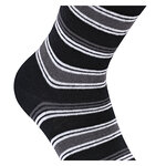 Bio-Baumwolle Socken Streifen Muster schwarz Apollo - 26