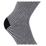 Bio-Baumwolle Socken Streifen Muster schwarz Apollo - 19