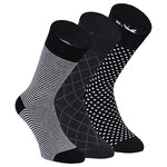 Bio-Baumwolle Socken Streifen Muster schwarz Apollo - 20