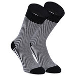 Bio-Baumwolle Socken Streifen Muster schwarz Apollo - 11