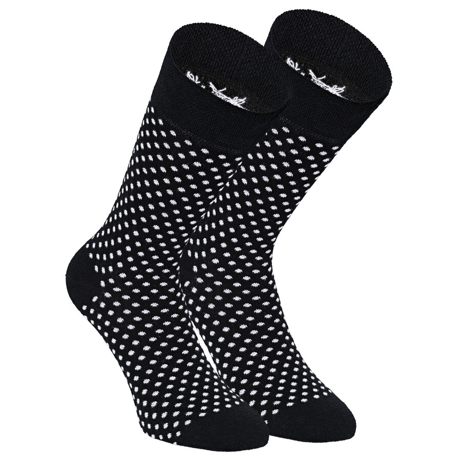 Baumwoll-Socken Streifen Muster schwarz Apollo - 33