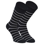 Bio-Baumwolle Socken Streifen Muster schwarz Apollo - 23