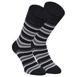 Bio-Baumwolle Socken Streifen Muster schwarz Apollo - 3
