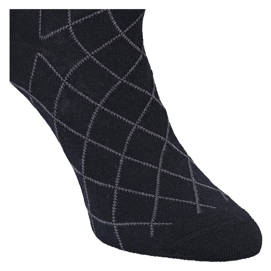 Baumwoll-Socken Streifen Muster schwarz Apollo - 13
