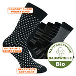 Bio-Baumwolle Socken Streifen Muster schwarz Apollo - 41