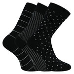 Damen Socken Bio-Baumwolle Apollo Muster Ringel Herzen Sterne schwarz-mix - 38