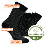 Damen Socken Bio-Baumwolle Apollo Muster Ringel Herzen Sterne schwarz-mix - 46