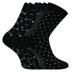 Damen Socken Bio-Baumwolle Apollo Muster Ringel Herzen Sterne schwarz-mix - 45