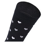 Damen Socken Bio-Baumwolle Apollo Muster Ringel Herzen Sterne schwarz-mix - 15