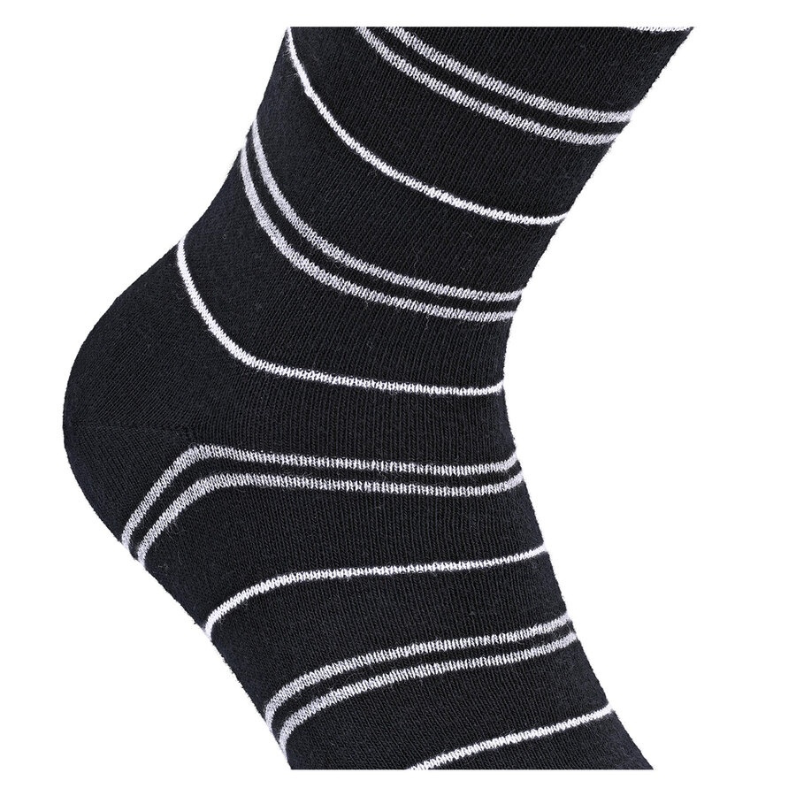 Damen Socken Baumwolle Apollo Muster Ringel Herzen Sterne schwarz-mix - 18