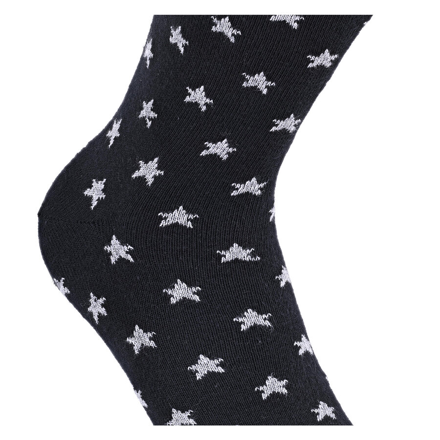 Damen Socken Baumwolle Apollo Muster Ringel Herzen Sterne schwarz-mix - 30