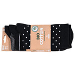 Damen Socken Bio-Baumwolle Apollo Muster Ringel Herzen Sterne schwarz-mix - 2