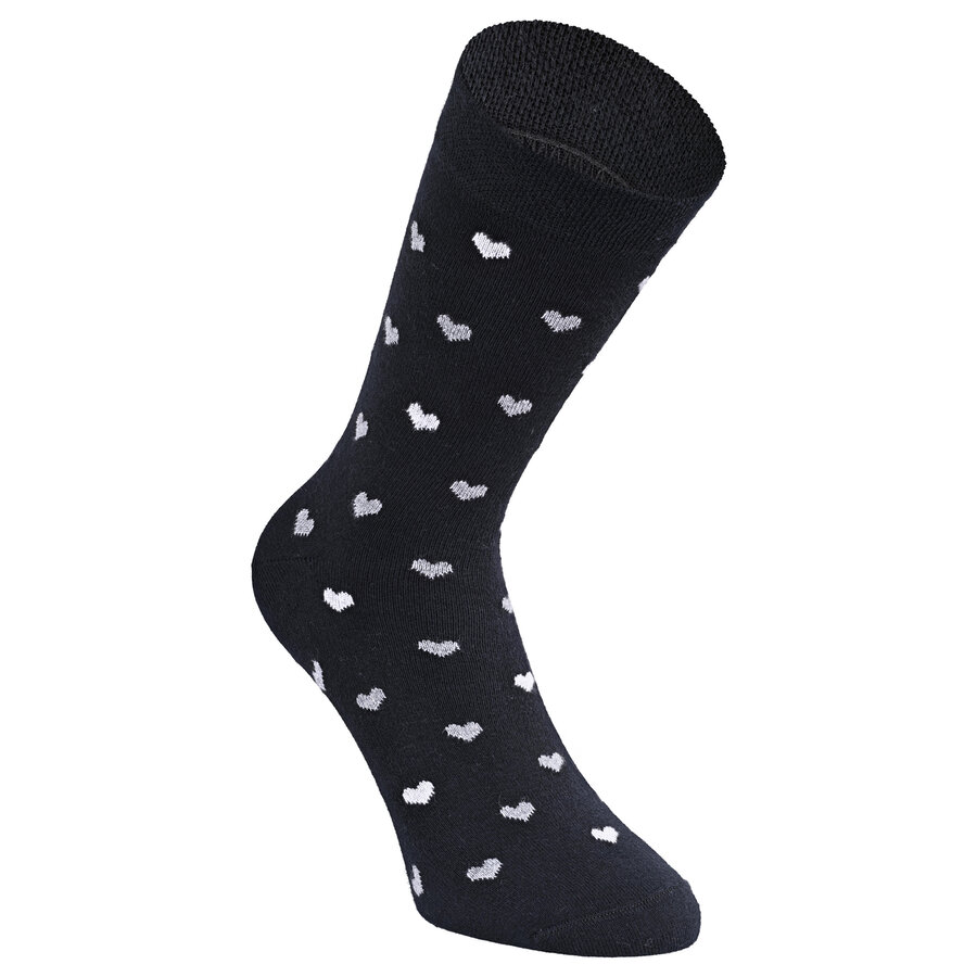 Damen Socken Baumwolle Apollo Muster Ringel Herzen Sterne schwarz-mix - 20