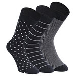 Damen Socken Bio-Baumwolle Apollo Muster Ringel Herzen Sterne schwarz-mix - 19