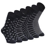 Damen Socken Bio-Baumwolle Apollo Muster Ringel Herzen Sterne schwarz-mix - 1