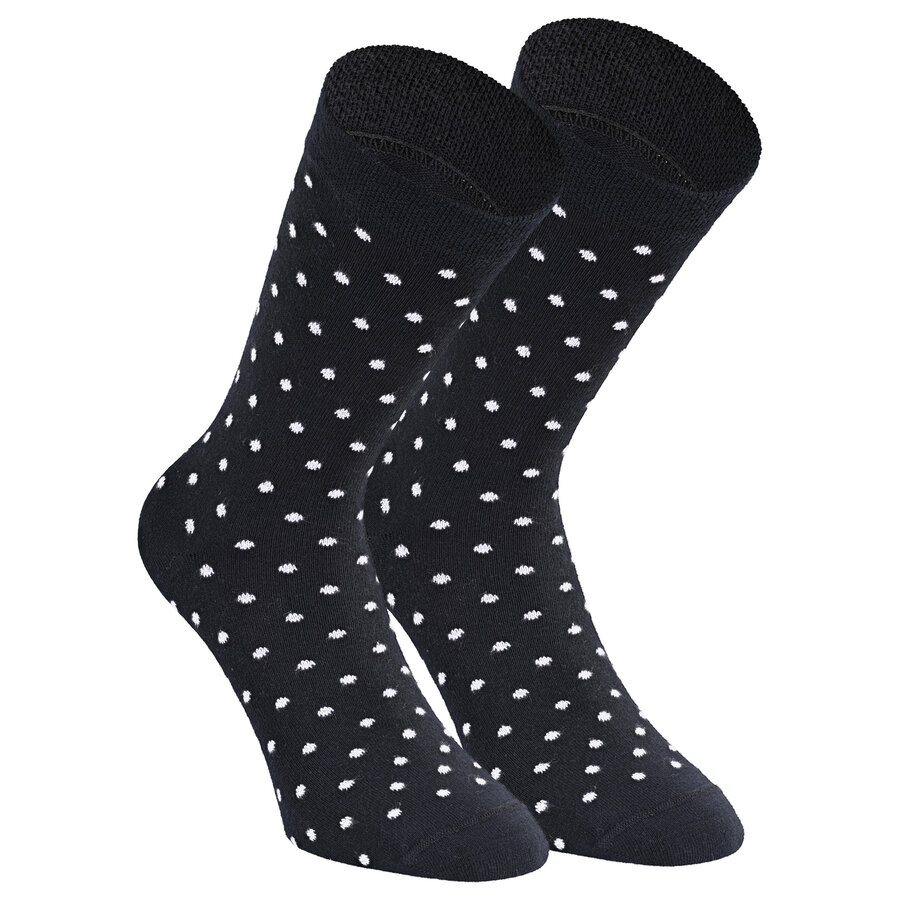 Damen Socken Baumwolle Apollo Muster Ringel Herzen Sterne schwarz-mix - 34