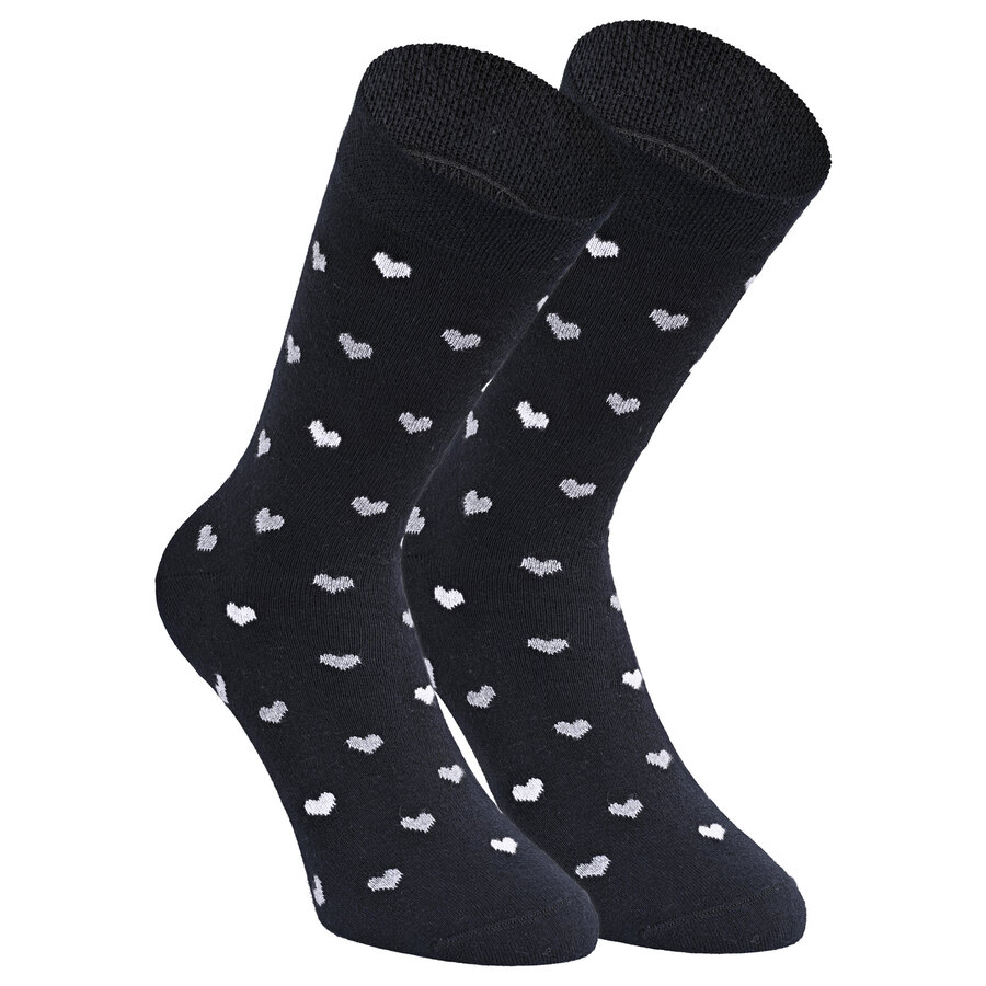 Damen Socken Baumwolle Apollo Muster Ringel Herzen Sterne schwarz-mix - 22