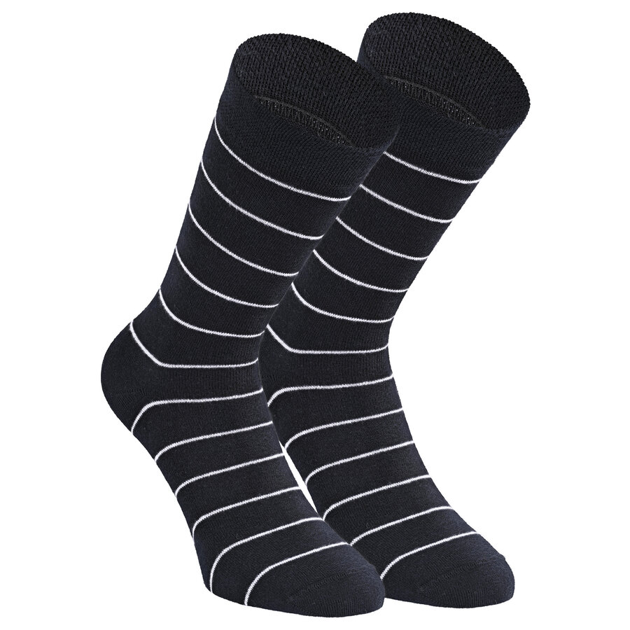 Damen Socken Baumwolle Apollo Muster Ringel Herzen Sterne schwarz-mix - 11