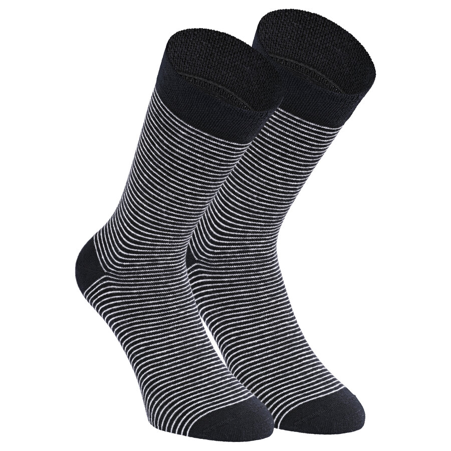 Damen Socken Baumwolle Apollo Muster Ringel Herzen Sterne schwarz-mix - 10