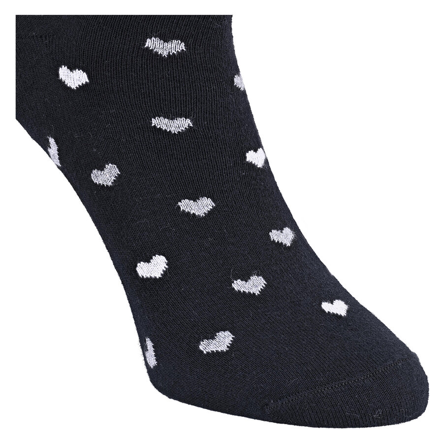 Damen Socken Baumwolle Apollo Muster Ringel Herzen Sterne schwarz-mix - 24