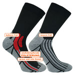 Trekking-Outdoorsocken Coolmax Made in Germany schwarz-grau - 15
