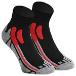 Trekking-Outdoor-Kurzsocken Coolmax Made in Germany schwarz-grau - 1