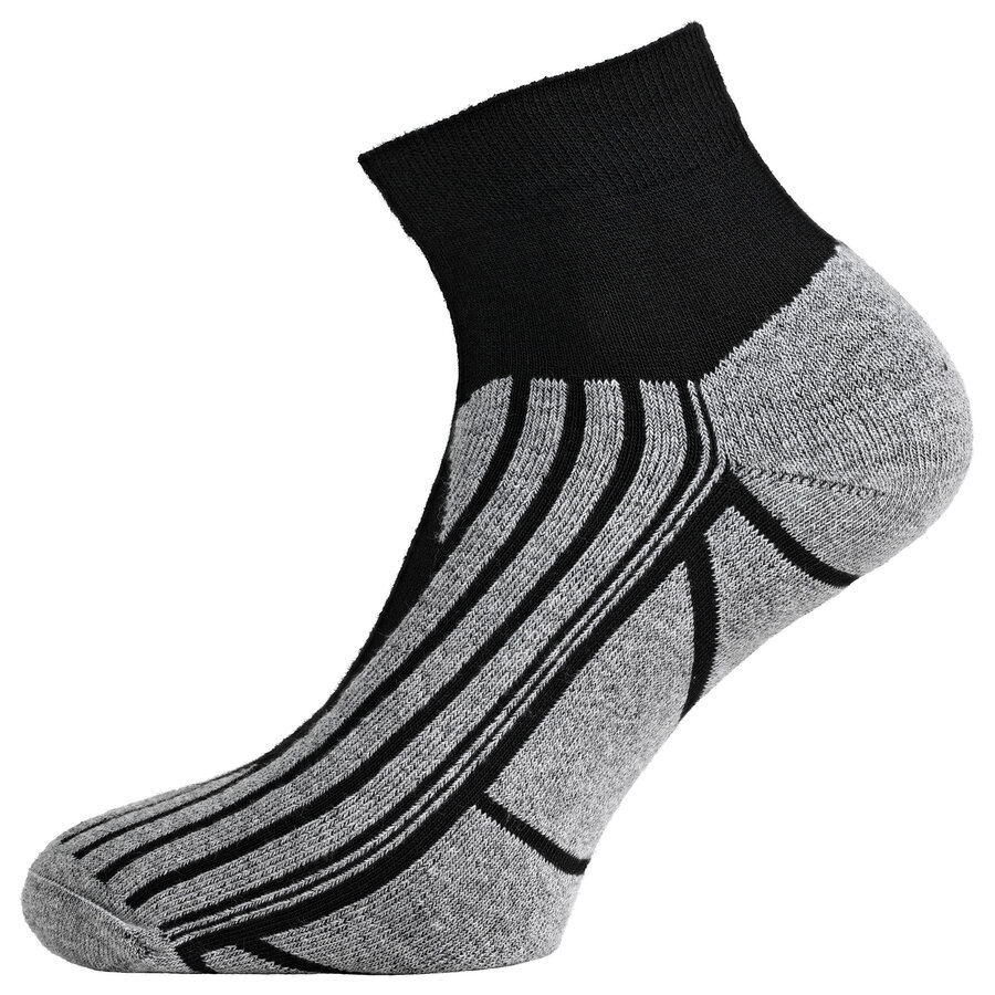 Trekking-Outdoor-Kurzsocken Coolmax Made in Germany schwarz-grau - 9