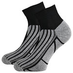 Trekking-Outdoor-Kurzsocken Coolmax Made in Germany schwarz-grau - 12