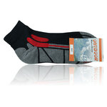 Trekking-Outdoor-Kurzsocken Coolmax Made in Germany schwarz-grau - 18