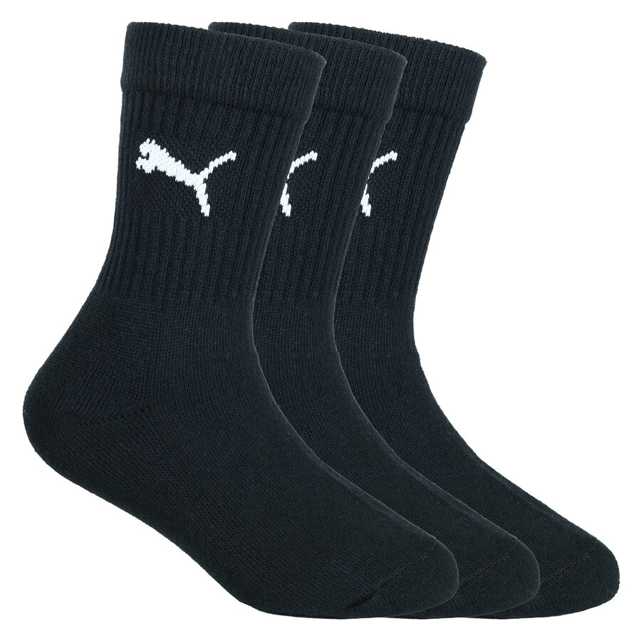 PUMA Kinder Crew Sport Socken mit Vollfrotteesohle schwarz