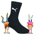 PUMA Kinder Crew Sport Socken mit Vollfrotteesohle schwarz - 7