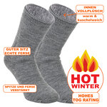 Ultra-dicke Socken TOG Rating 2.3 Heat Keeper grau - 2