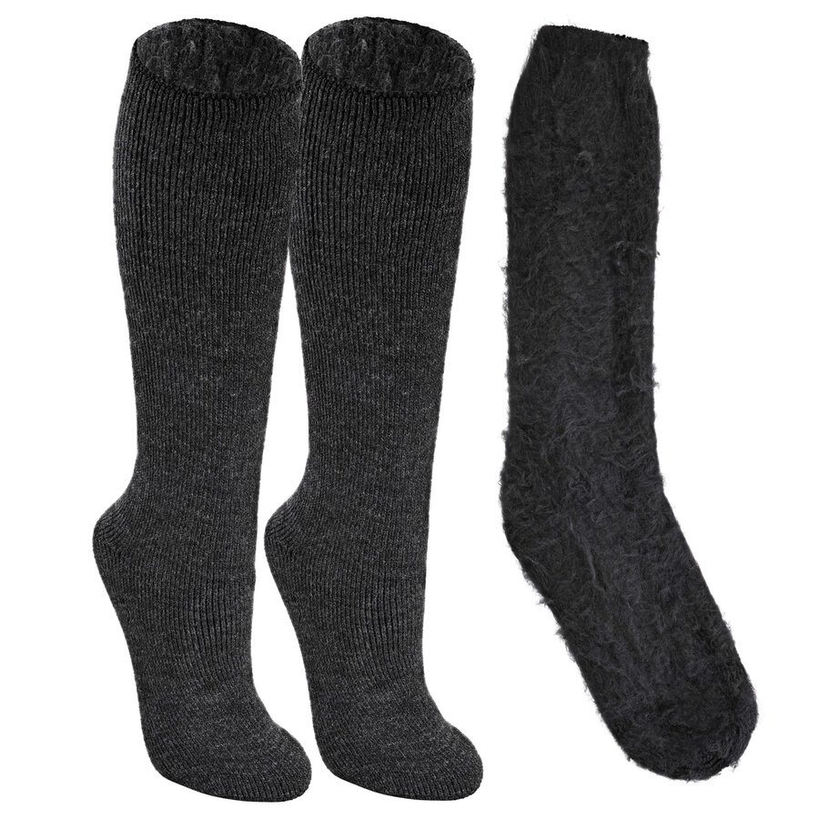Ultra-dicke Kniestrümpfe TOG Rating 2.3 Heat Keeper anthrazit-grau