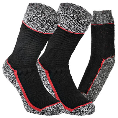 Ultra-dicke Arbeitssocken TOG Rating 2.3 Heat Keeper schwarz-grau