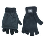 Herren Strick Handschuhe fingerlos TOG Rating 1.9 Heat Keeper schwarz - 6