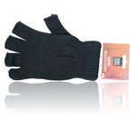Herren Strick Handschuhe fingerlos TOG Rating 1.9 Heat Keeper schwarz - 7
