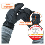 Damen Thermo Handschuhe TOG Rating 6.3 Heat Keeper schwarz - 2