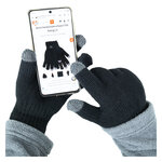 Kinder Touchscreen Strick Handschuhe TOG Rating 1.9 Heat Keeper schwarz - 1