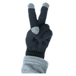 Kinder Touchscreen Strick Handschuhe TOG Rating 1.9 Heat Keeper schwarz - 3