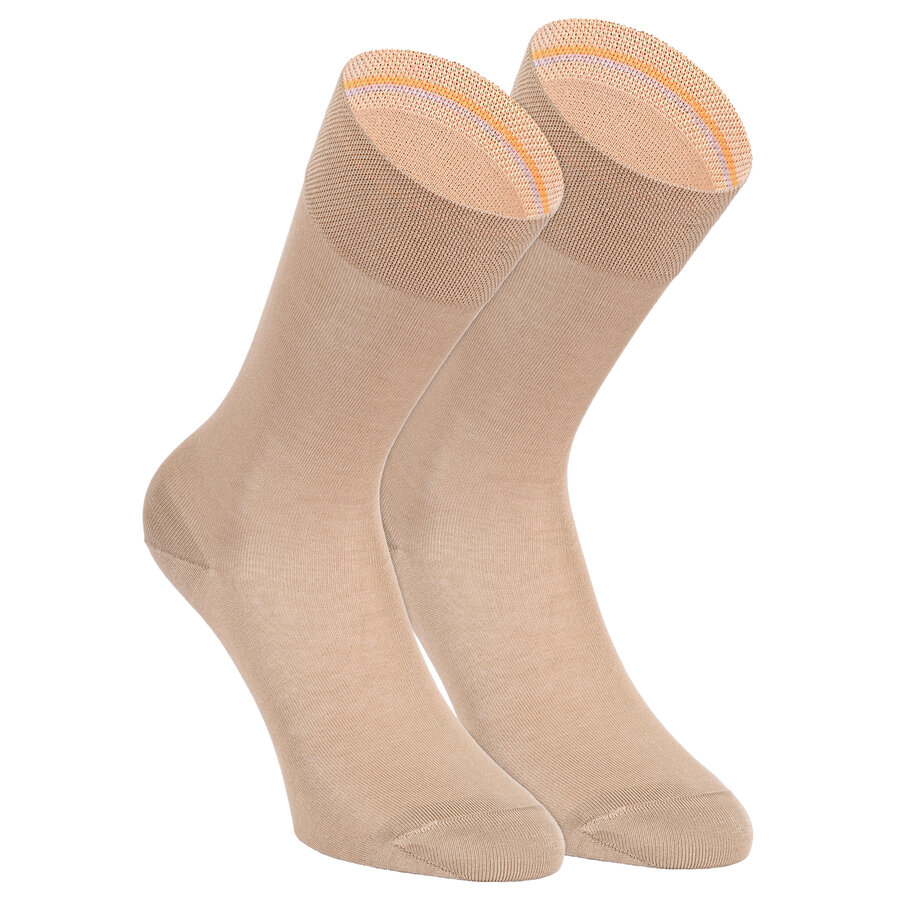 Luxus-Business-Socken merzerisiert camano beige